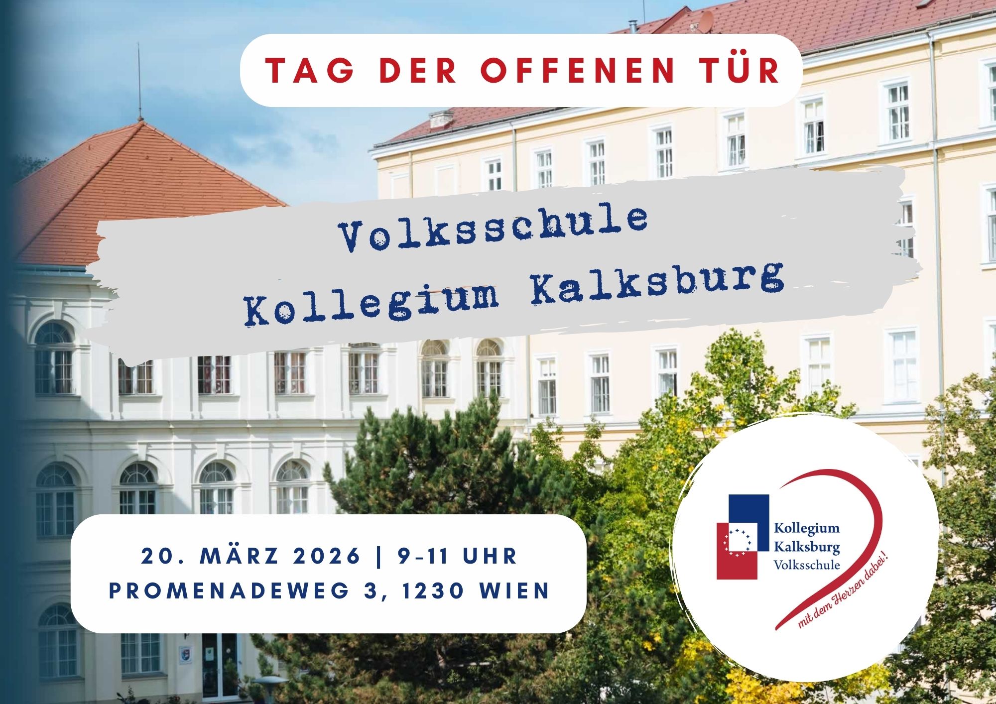 Einladung zum Tag der offenen Tür am 20.3.2026