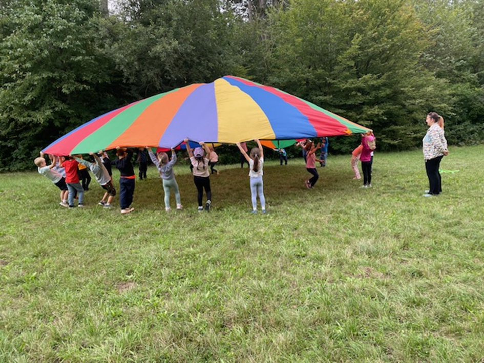 Erster Ausflug der 1a im September zum Pappelteich